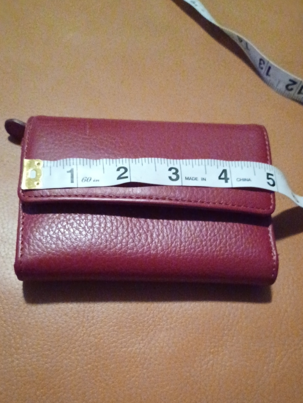 > Red Leather Wallet - Picture 9 of 10